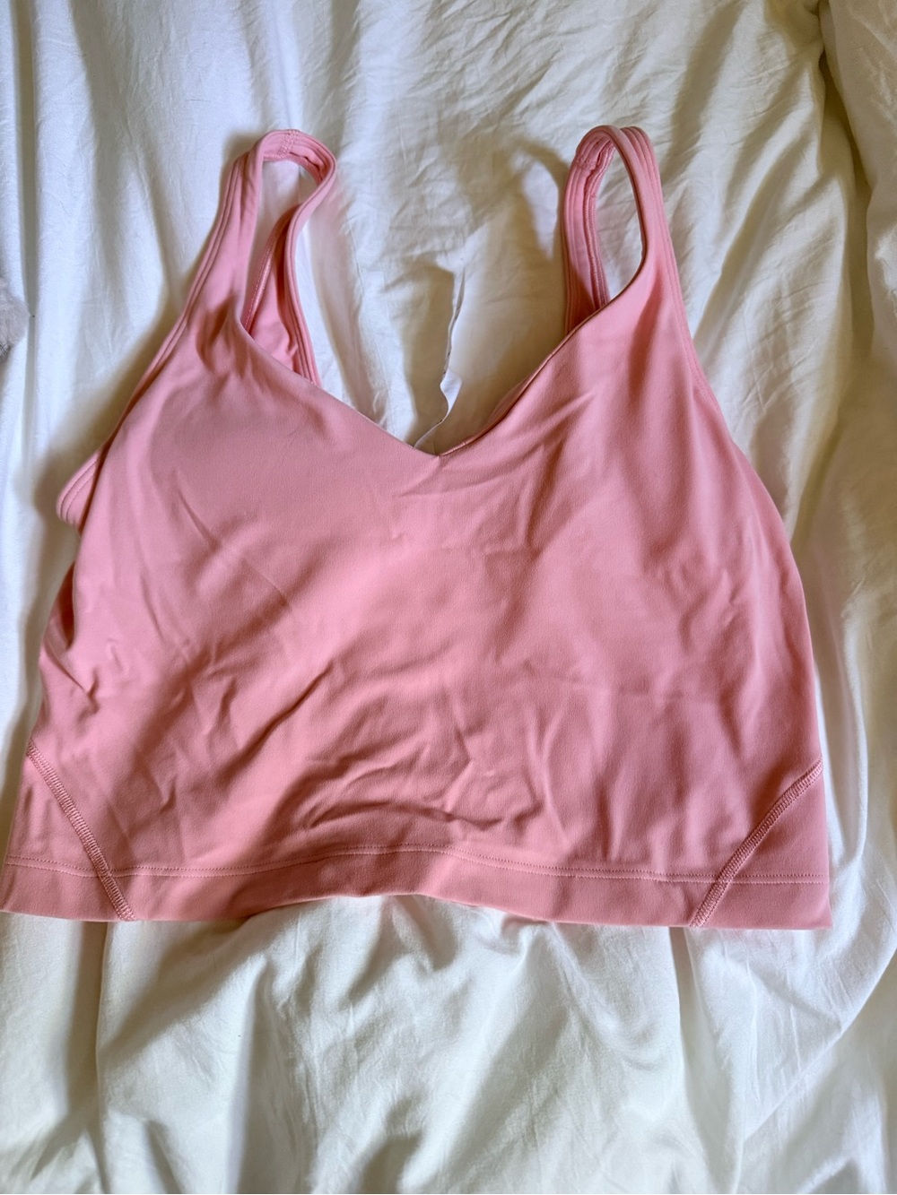 lululemon athletica Pink V-Neck Light Support Bralette